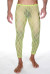Мужские ажурные легинсы цвета лайма