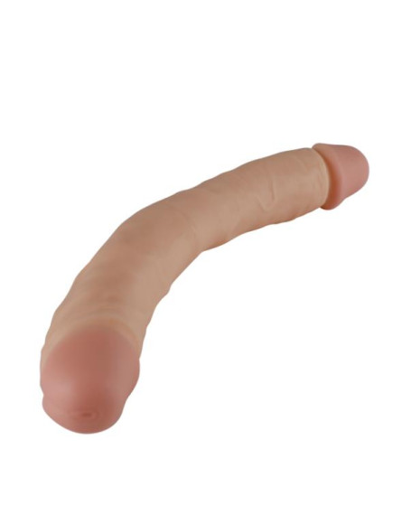 Двусторонний телесный фаллоимитатор REAL - 33 см. Двусторонний телесный фаллоимитатор REAL - 33 см.