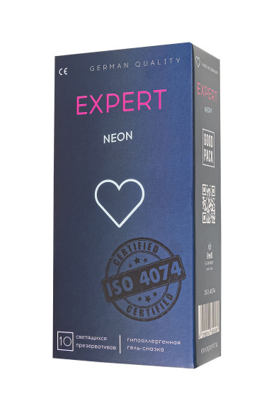 Светящиеся в темноте презервативы EXPERT Neon - 10 шт. Светящиеся в темноте презервативы EXPERT Neon - 10 шт.