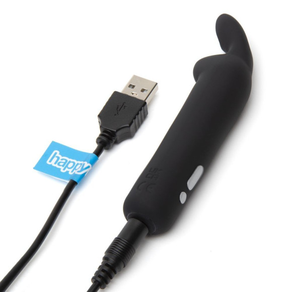 Черная вибропуля с ушками Rechargeable Rabbit Ears Bullet Vibrator Черная вибропуля с ушками Rechargeable Rabbit Ears Bullet Vibrator