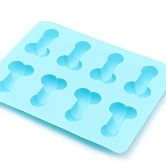 Голубая силиконовая форма с фаллосами Голубая силиконовая форма с фаллосами