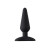 Черная анальная пробка Unicorn S - 9,5 см.