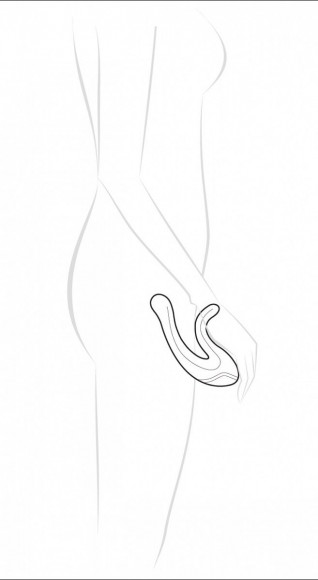 Чёрный вибратор The Pulsar - 16,2 см.