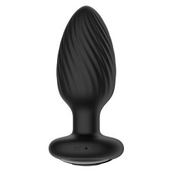 Черная анальная вибровтулка Nexus Tornado Medium с функцией вращения