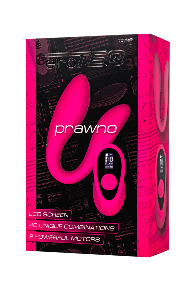 Розовый вибратор для пар Prawno с пультом ДУ Розовый вибратор для пар Prawno с пультом ДУ