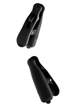 Чёрные виброклипсы на соски  NIPPLE TWITTERZ CLIPS