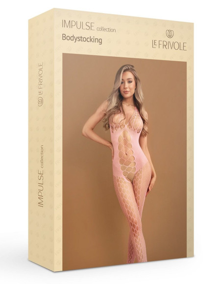 Розовый боди-комбинезон с вырезами Розовый боди-комбинезон с вырезами