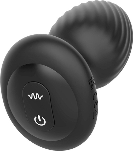 Черная анальная вибровтулка Nexus Tornado Large с функцией вращения