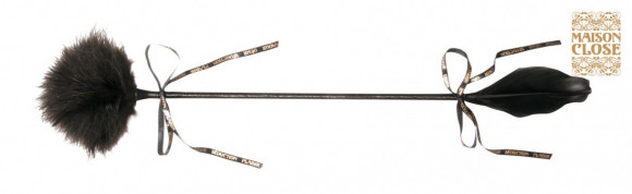 Стек с чёрной пуховкой LE FLATTEUR PLUMEAU