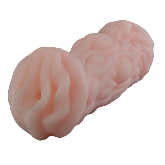 Телесный мастурбатор-вагина с ярко выраженным рельефом поверхности Телесный мастурбатор-вагина с ярко выраженным рельефом поверхности