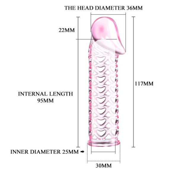 Насадка на фаллос с закрытой головкой