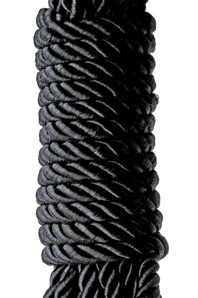 Черная веревка для шибари DELUXE BONDAGE ROPE - 5 м. Черная веревка для шибари DELUXE BONDAGE ROPE - 5 м.