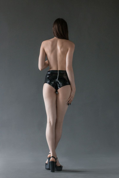 Черные трусики Crazier размера S-M с анальной насадкой - 8 см. Черные трусики Crazier размера S-M с анальной насадкой - 8 см.