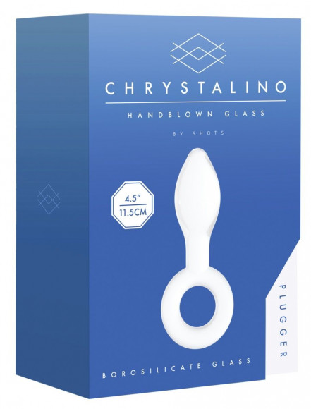 Белая анальная пробка Plugger - 11,9 см.