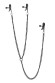 Черные зажимы на соски и клитор на цепочке Deluxe Nipple & Clit Clamps Черные зажимы на соски и клитор на цепочке Deluxe Nipple & Clit Clamps