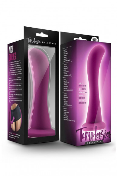 Лиловый изогнутый стимулятор Bellatrix - 15,8 см.