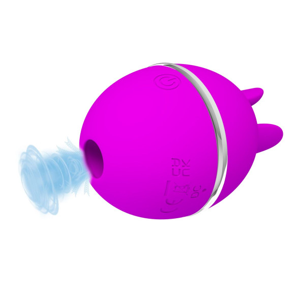 Лиловый двусторонний вибростимулятор клитора Gemini Ball Лиловый двусторонний вибростимулятор клитора Gemini Ball