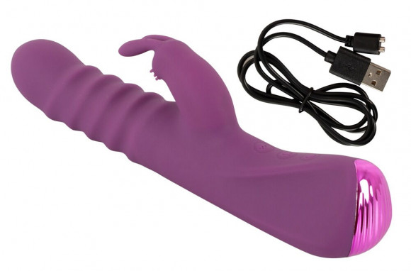 Фиолетовый вибратор-кролик 2 Function Rabbit Vibrator - 23,7 см.
