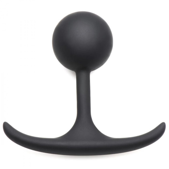Черная анальная пробка с утяжелением Premium Silicone 3.3 Weighted Round Plug - 8,4 см. Черная анальная пробка с утяжелением Premium Silicone 3.3 Weighted Round Plug - 8,4 см.