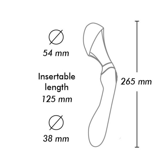 Черный двусторонний вибростимулятор ZOA - 26,5 см. Черный двусторонний вибростимулятор ZOA - 26,5 см.