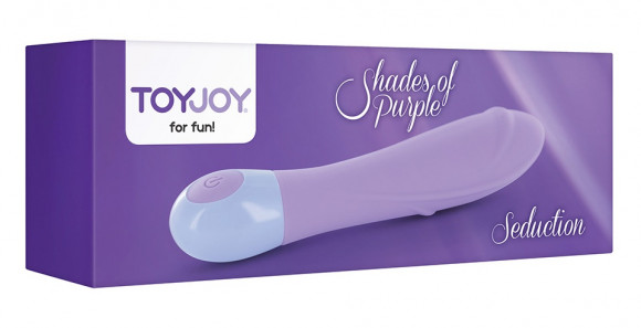 Сиреневый вибратор SEDUCTION MEDIUM PURPLE - 17 см.