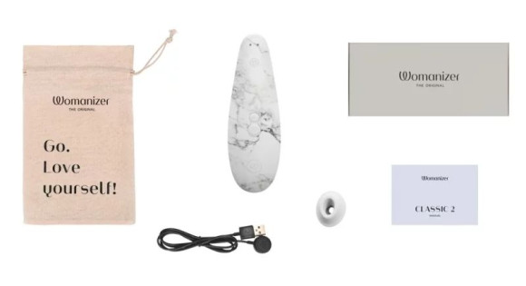 Белый бесконтактный клиторальный стимулятор Womanizer Marilyn Monroe Special Edition Белый бесконтактный клиторальный стимулятор Womanizer Marilyn Monroe Special Edition