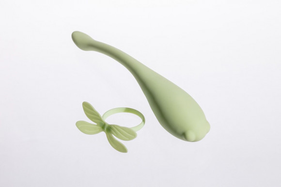 Оригинальный вибратор в форме стрекозы Liebelulla H с подогревом - 18 см.