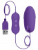 Фиолетовая, работающая от USB вибропуля Happy
