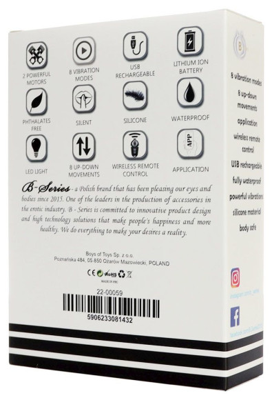 Черный L-образный вибромассажер простаты с пультом ДУ Черный L-образный вибромассажер простаты с пультом ДУ