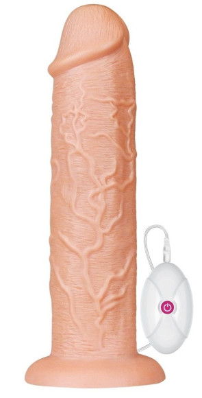 Телесный вибратор-гигант 11 Inch Realistic Long Vibrating Dildo - 28 см. Телесный вибратор-гигант 11 Inch Realistic Long Vibrating Dildo - 28 см.