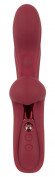 Малиновый вибратор-кролик с функцией постукивания 2 Function Rabbit Vibrator - 22,3 см.