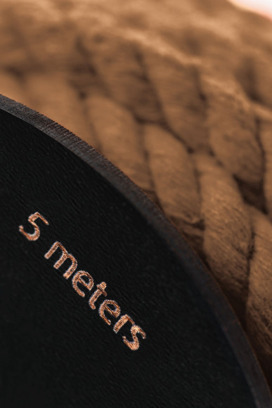 Джутовая веревка для шибари на катушке - 5 м.