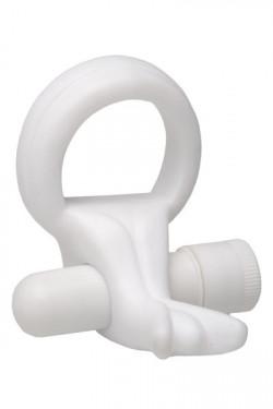 Белое виброкольцо Lily