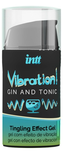 Жидкий интимный гель с эффектом вибрации Vibration! Gin & Tonic - 15 мл. Жидкий интимный гель с эффектом вибрации Vibration! Gin & Tonic - 15 мл.