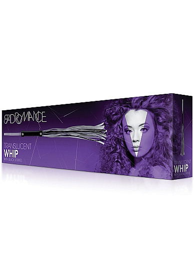 Черно-белая плетка с жесткой рукоятью Черно-белая плетка с жесткой рукоятью