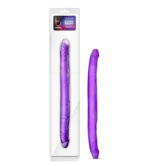 Фиолетовый двусторонний фаллоимитатор B Yours 16 Double Dildo - 40,6 см. Фиолетовый двусторонний фаллоимитатор B Yours 16 Double Dildo - 40,6 см.