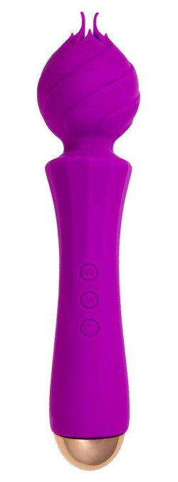 Лиловый вибратор Hyacinth с лепестками - 21,5 см. Лиловый вибратор Hyacinth с лепестками - 21,5 см.