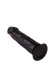 Упругий чёрный фаллоимитатор на подошве-присоске - 18,8 см. Упругий чёрный фаллоимитатор на подошве-присоске - 18,8 см.