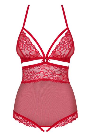Изящное кружевное боди с интимным доступом Изящное кружевное боди с интимным доступом