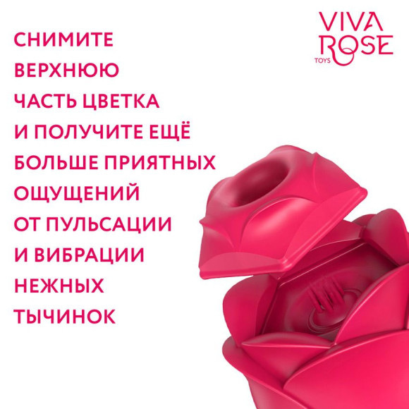 Малиновый двойной вибростимулятор Малиновый двойной вибростимулятор