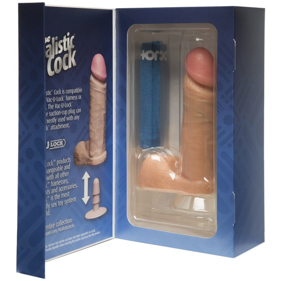 Фаллоимитатор на присоске The Realistic Cock 6” with Removable Vac-U-Lock Suction Cup - 17,3 см. Фаллоимитатор на присоске The Realistic Cock 6” with Removable Vac-U-Lock Suction Cup - 17,3 см.
