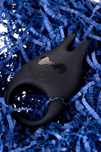 Чёрное эрекционное виброкольцо Erotist из силикона Чёрное эрекционное виброкольцо Erotist из силикона