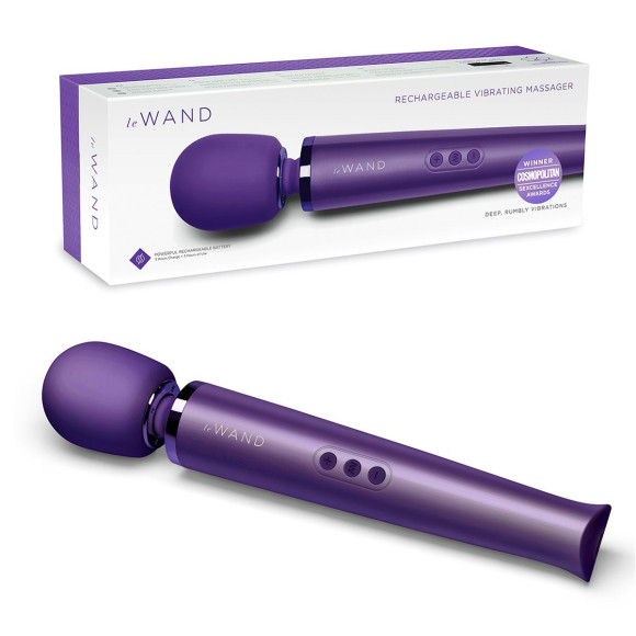 Фиолетовый вибратор Le Wand Rechargeable Vibrating Massager - 34 см. Фиолетовый вибратор Le Wand Rechargeable Vibrating Massager - 34 см.