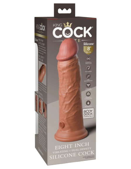 Карамельный вибратор-реалистик 8 Vibrating Silicone Dual Density Cock - 22 см. Карамельный вибратор-реалистик 8 Vibrating Silicone Dual Density Cock - 22 см.