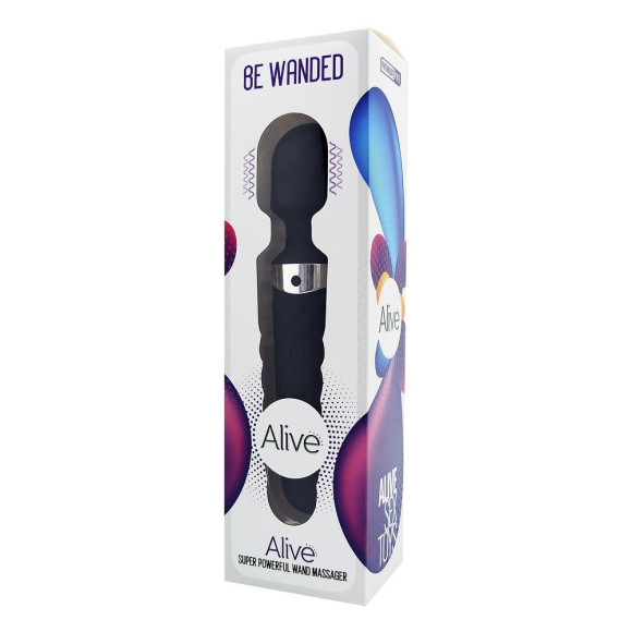 Черный wand-вибратор Be Wanded - 20 см. Черный wand-вибратор Be Wanded - 20 см.