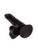 Чёрный фаллоимитатор с вытянутой головкой - 17,8 см. Чёрный фаллоимитатор с вытянутой головкой - 17,8 см.