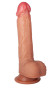 Телесный реалистичный фаллоимитатор из двухслойного силикона - 21,5 см. Телесный реалистичный фаллоимитатор из двухслойного силикона - 21,5 см.
