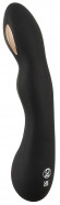 Черный вибратор-электростимулятор для точки G - 20,2 см.