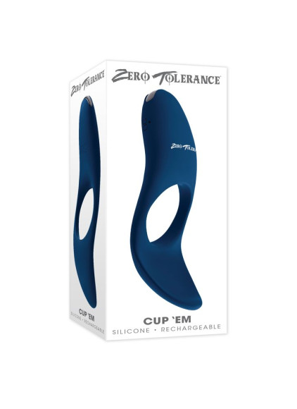 Синее эрекционное виброкольцо Cup ’Em Синее эрекционное виброкольцо Cup ’Em