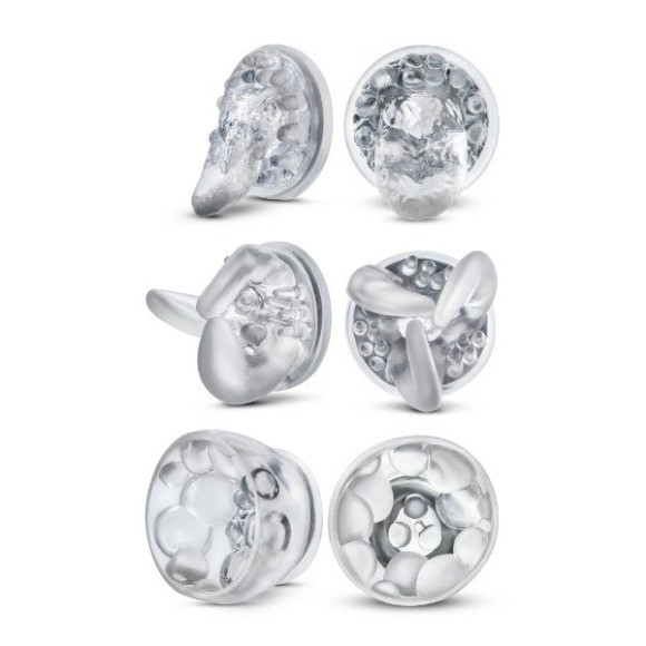 Прозрачные вибронасадки на соски со сменными колпачками Titillator Прозрачные вибронасадки на соски со сменными колпачками Titillator